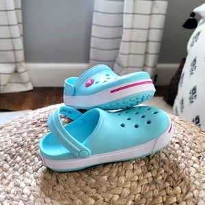 CROCS Teal Little Kids Size 10/11